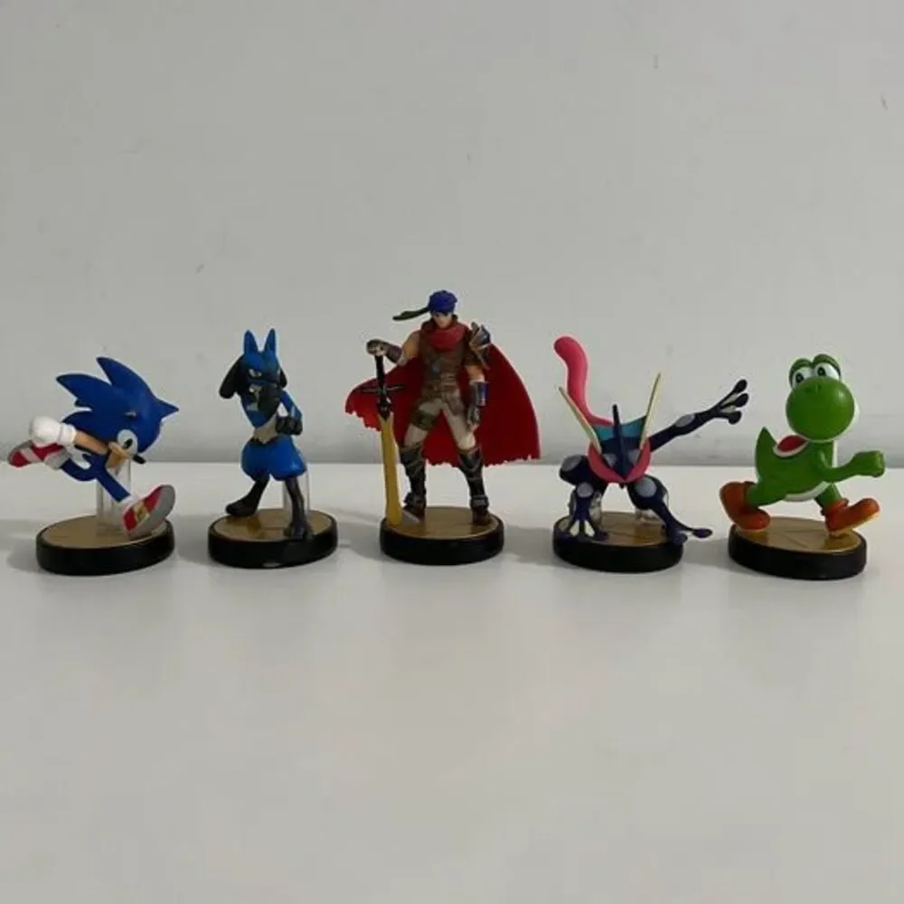 5 Amiibo & 3 Switch Games Bundle For Nintendo Switch 1/2 (See Description)